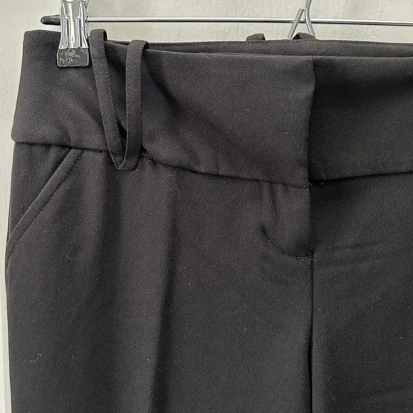 Ricki’s Black Trousers Flare Leg Relaxed Fit Dress Pants Mid  Rise Size 2 - Picture 7 of 16